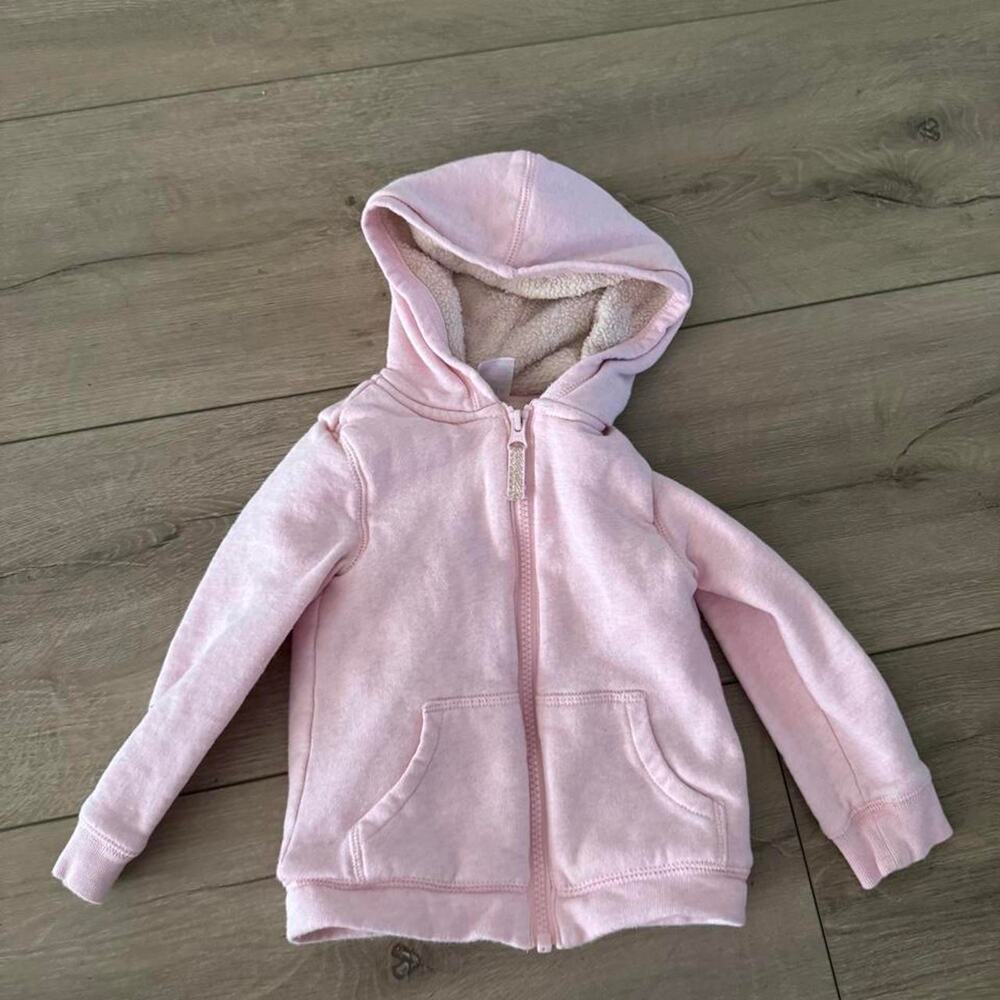 Pink carters kids zip up